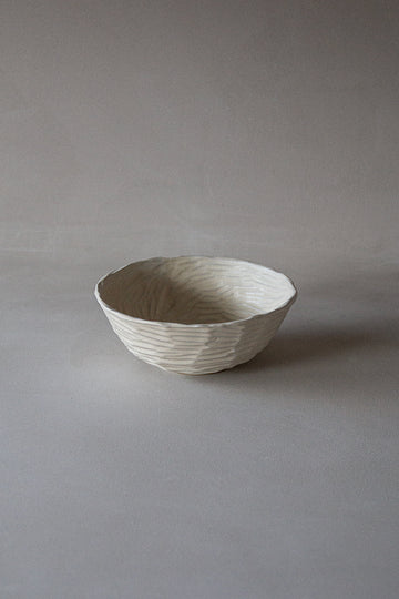 Carved Bowl white 2