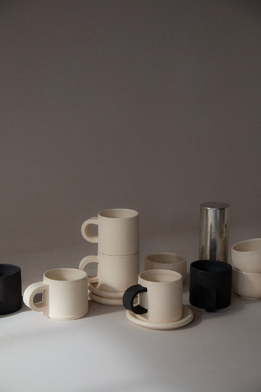 HENRY Mug creme &amp; blk